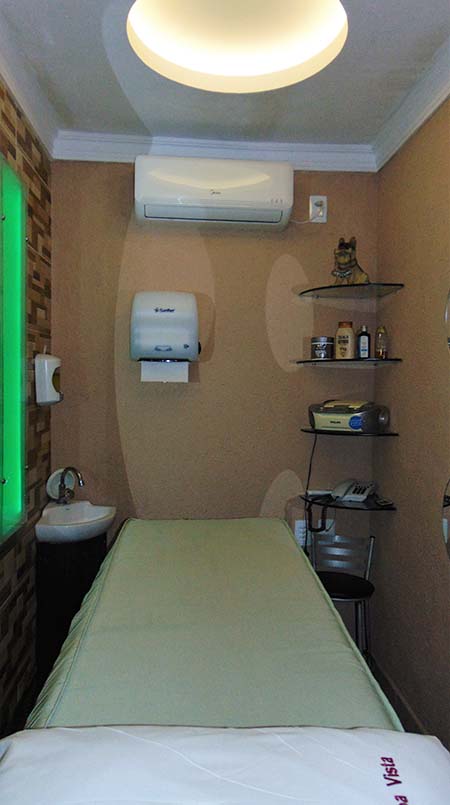 Salão de massoterapia